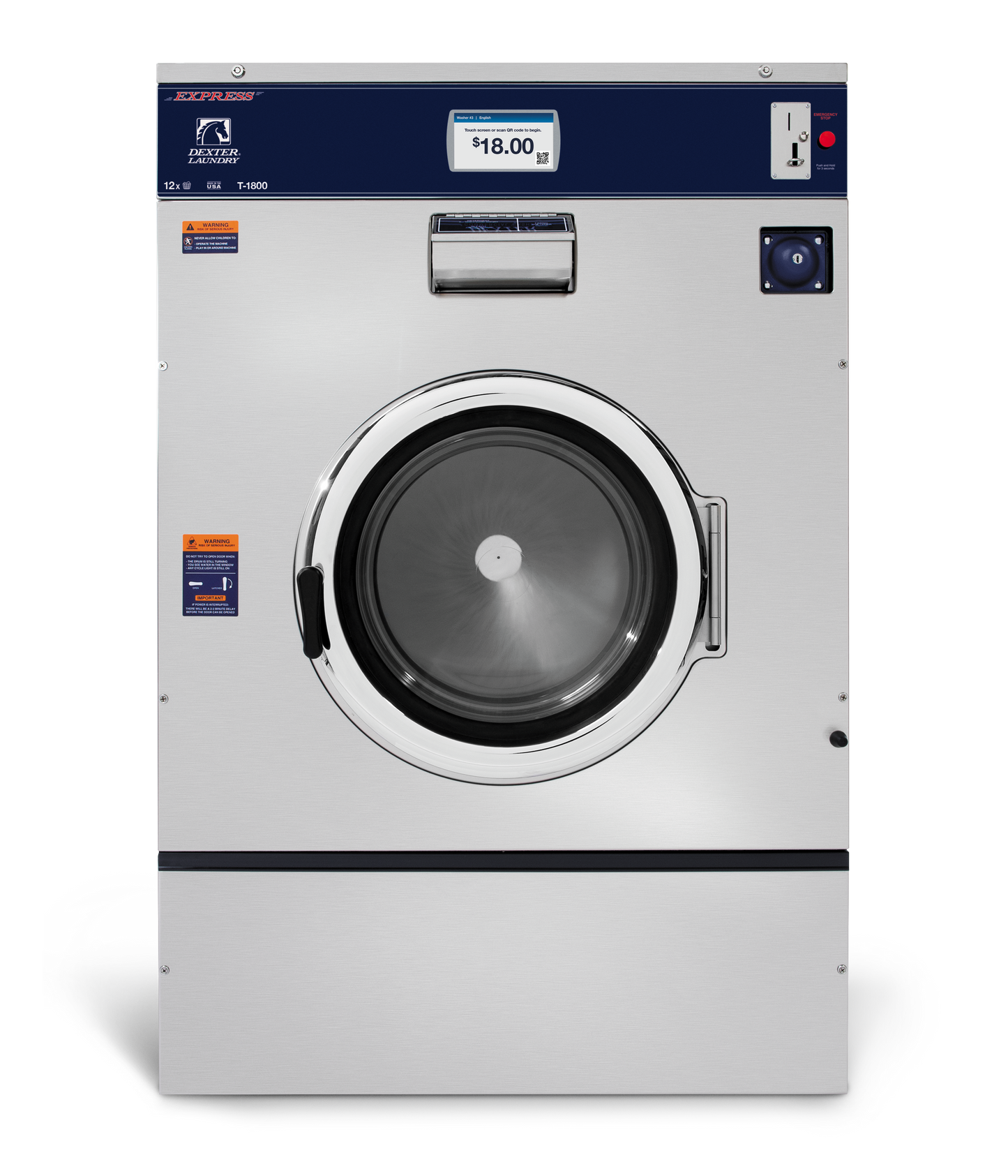 DEXTER X SERIES WASHER - 120LB T‑1800 - Onward Laundry