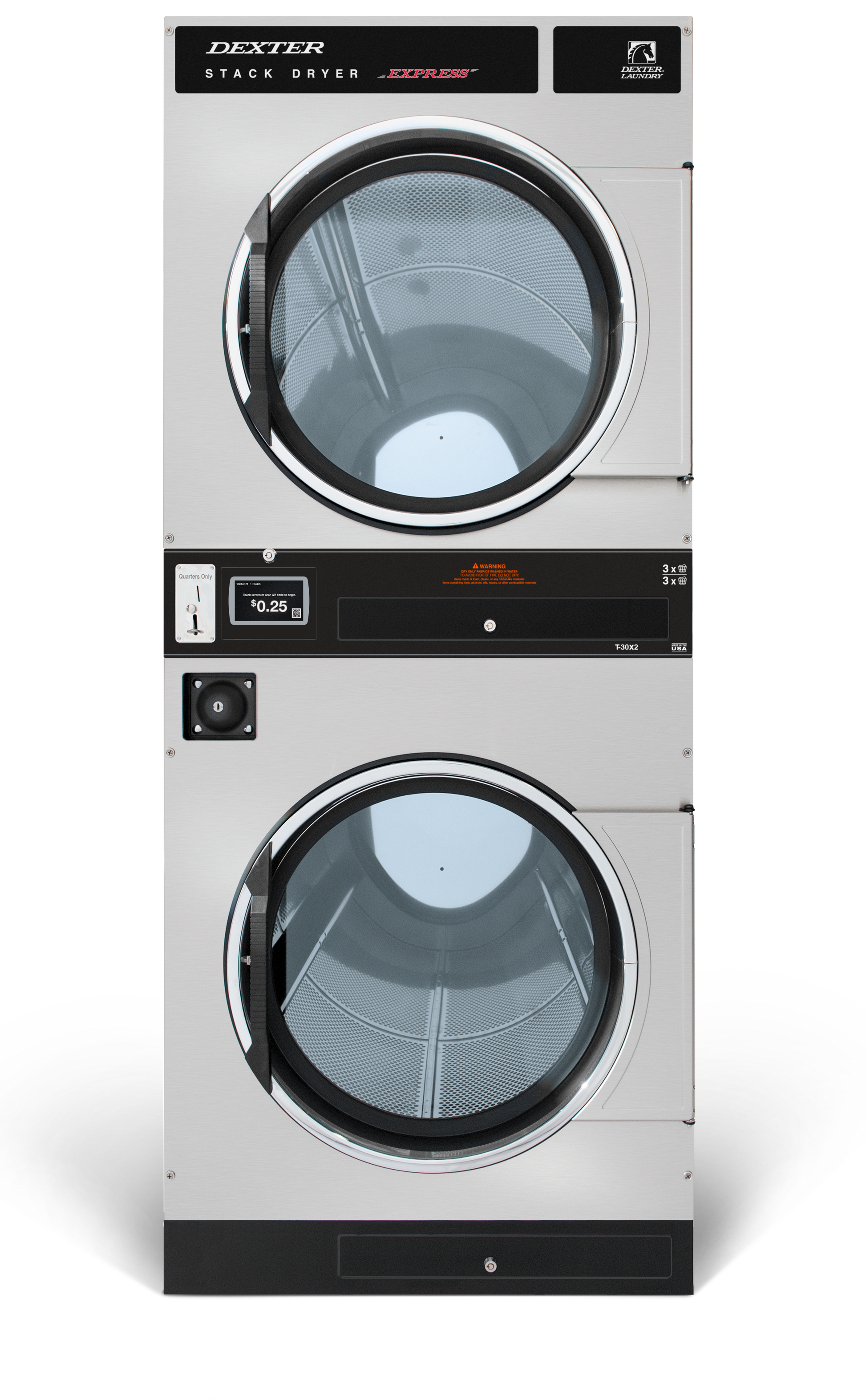 DEXTER X SERIES DRYER - 30LB X 2 - Onward Laundry