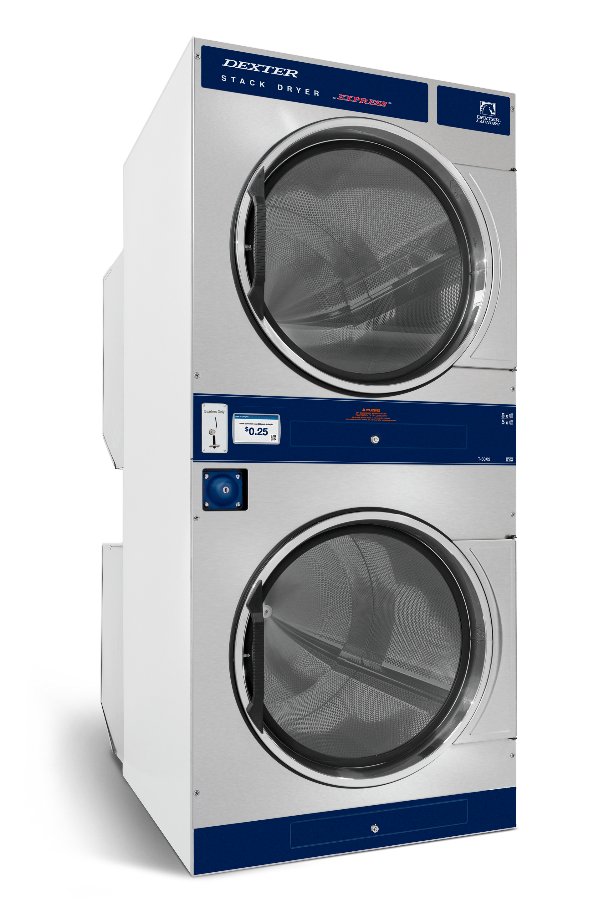DEXTER X SERIES DRYER - 50LB X 2 - Onward Laundry