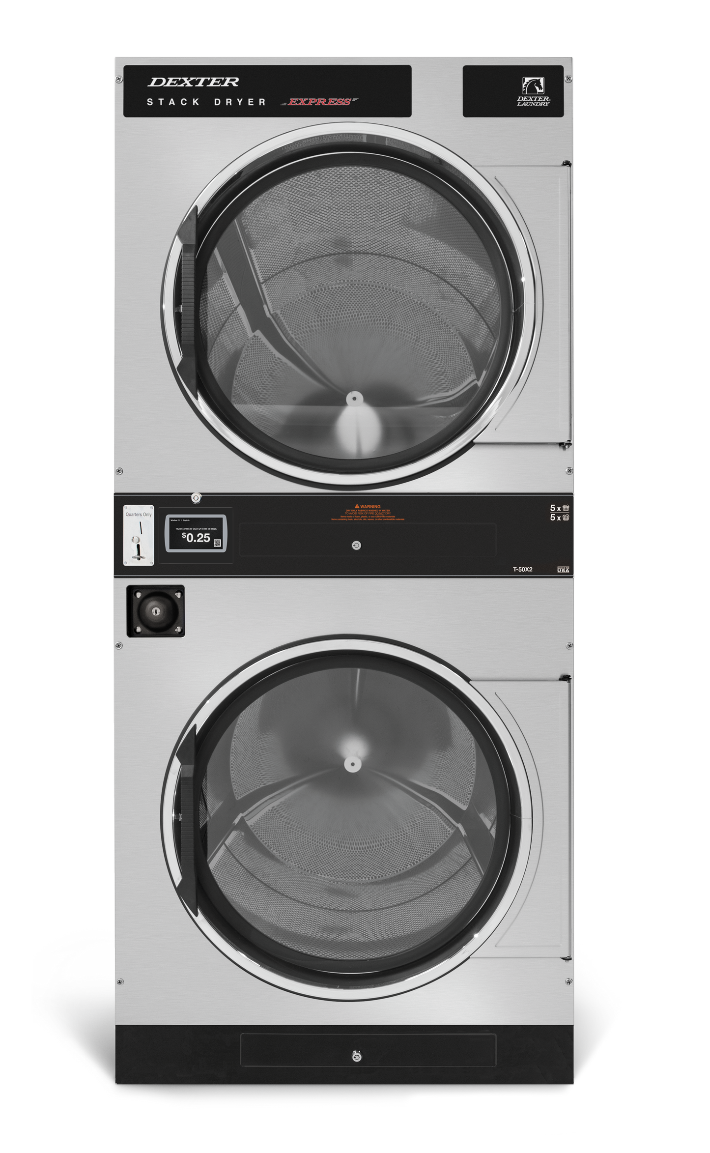 DEXTER X SERIES DRYER - 50LB X 2 - Onward Laundry