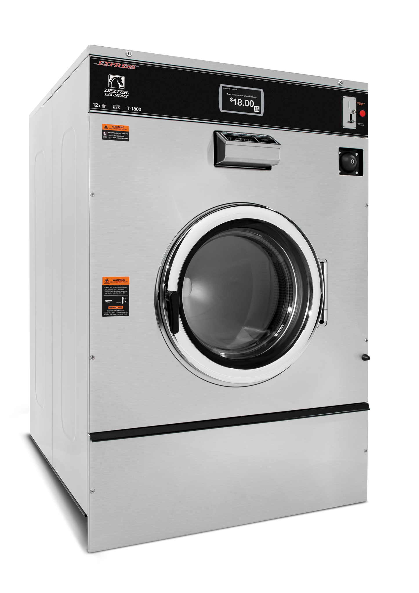 DEXTER X SERIES WASHER - 120LB T‑1800 - Onward Laundry