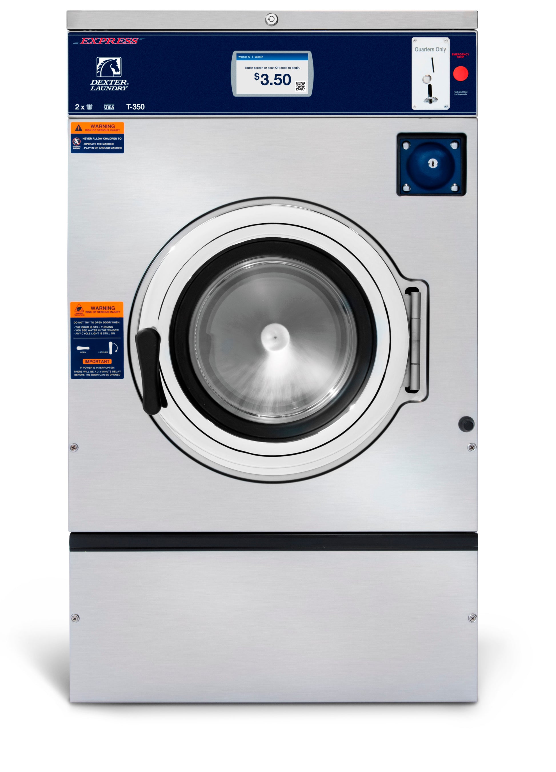 DEXTER X SERIES WASHER - 20LB T‑350 - Onward Laundry