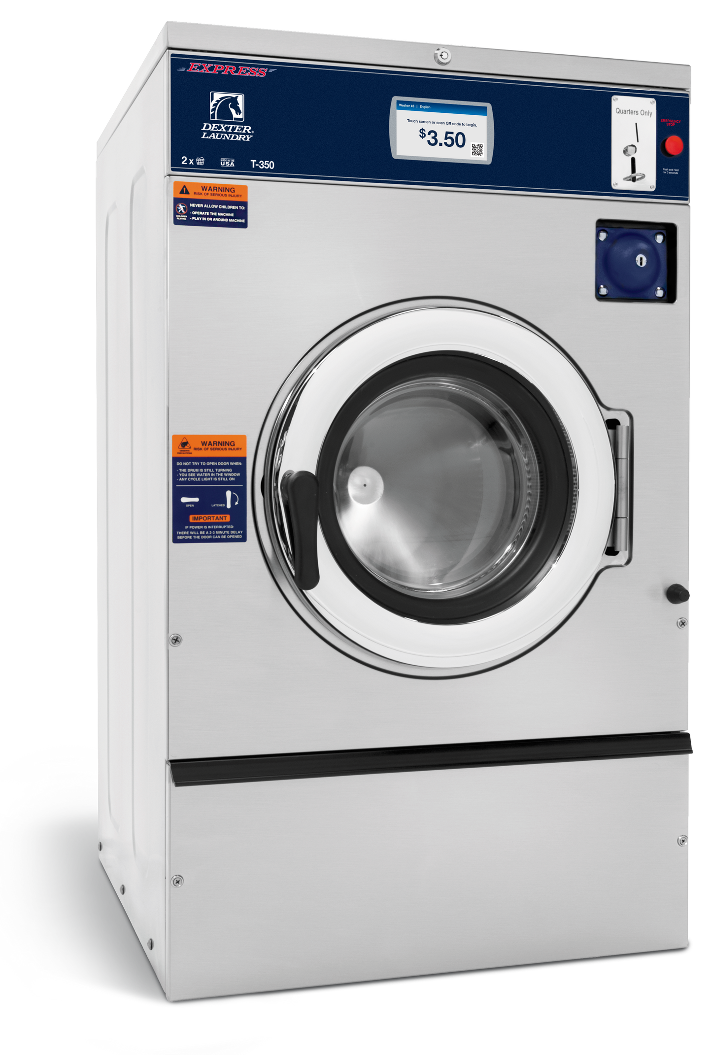 DEXTER X SERIES WASHER - 20LB T‑350 - Onward Laundry