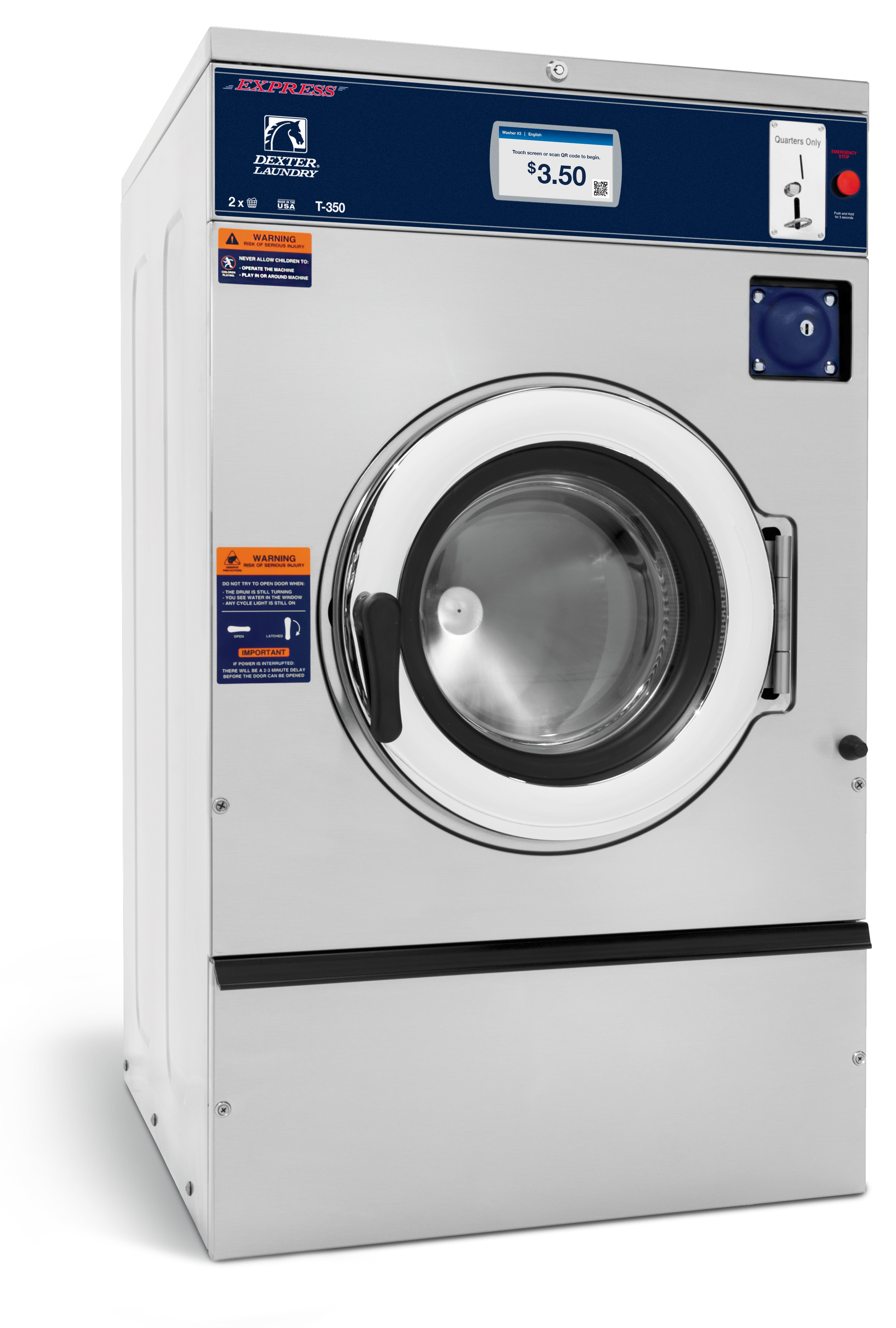 DEXTER X SERIES WASHER - 20LB T‑350 - Onward Laundry