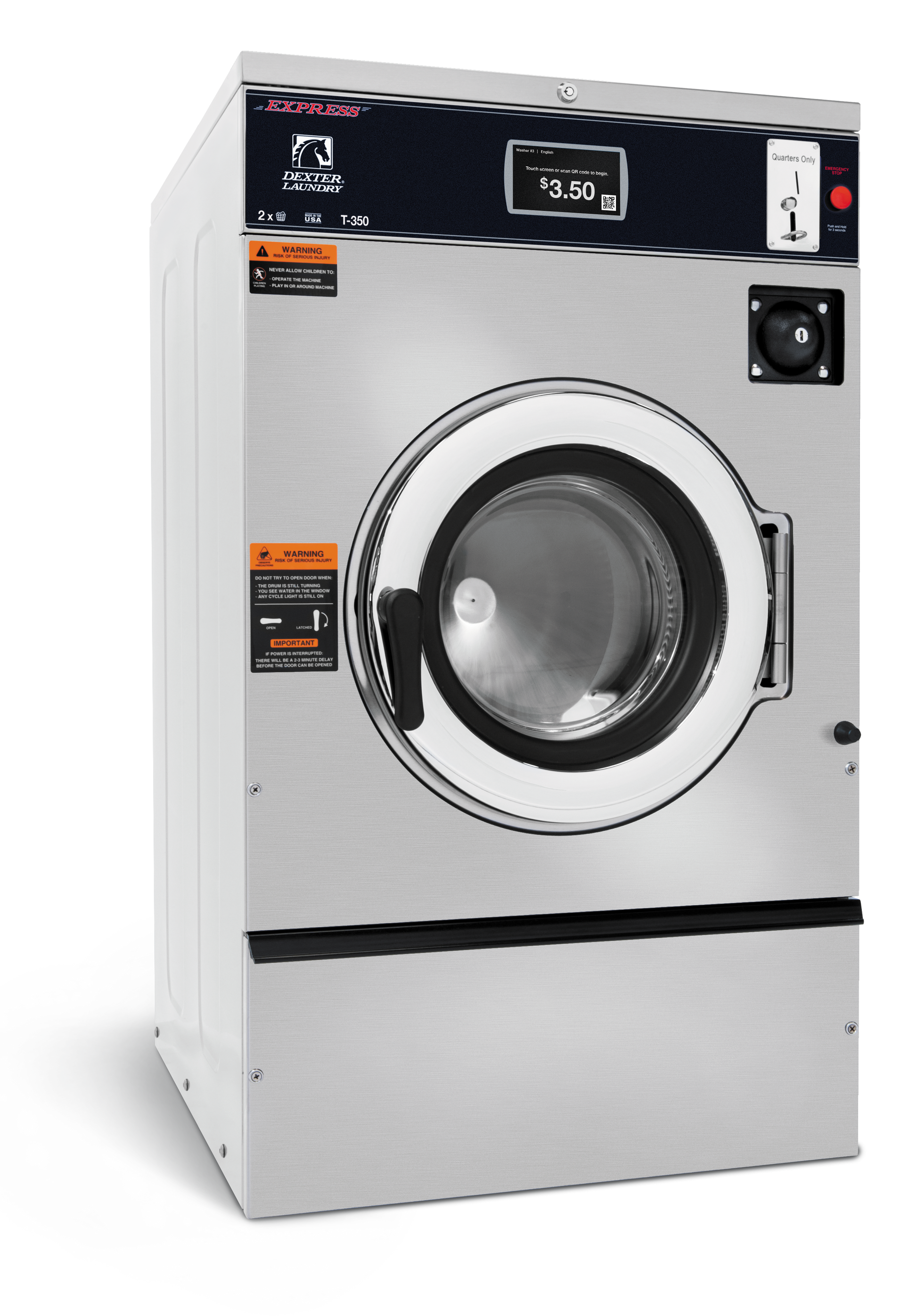 DEXTER X SERIES WASHER - 20LB T‑350 - Onward Laundry