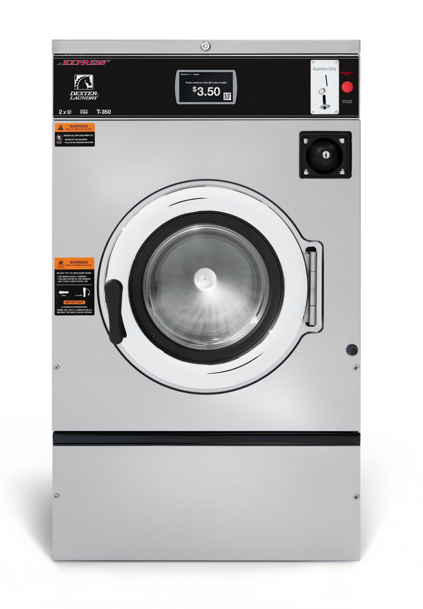 DEXTER X SERIES WASHER - 20LB T‑350 - Onward Laundry
