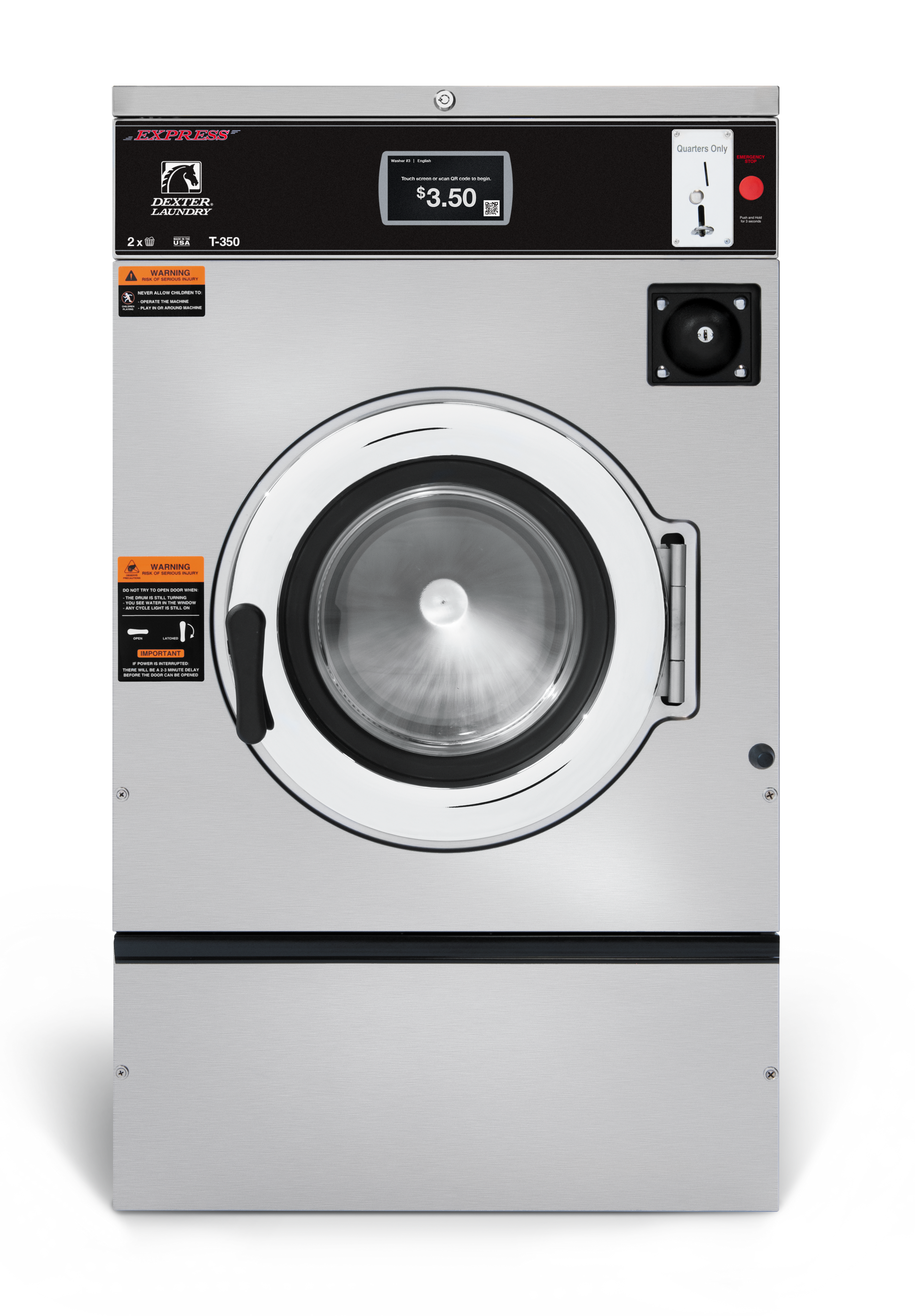 DEXTER X SERIES WASHER - 20LB T‑350 - Onward Laundry