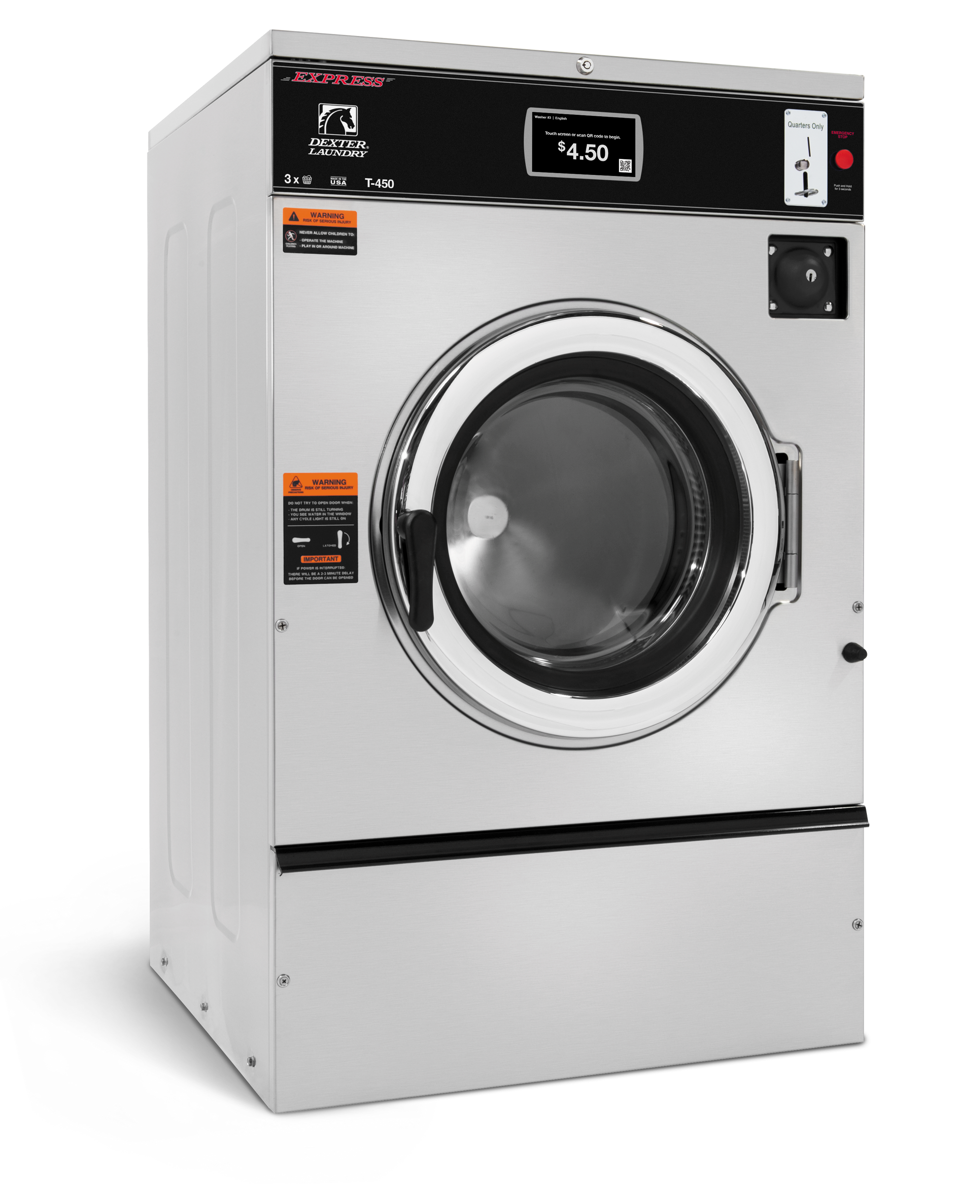 DEXTER X SERIES WASHER - 30LB T‑450 - Onward Laundry