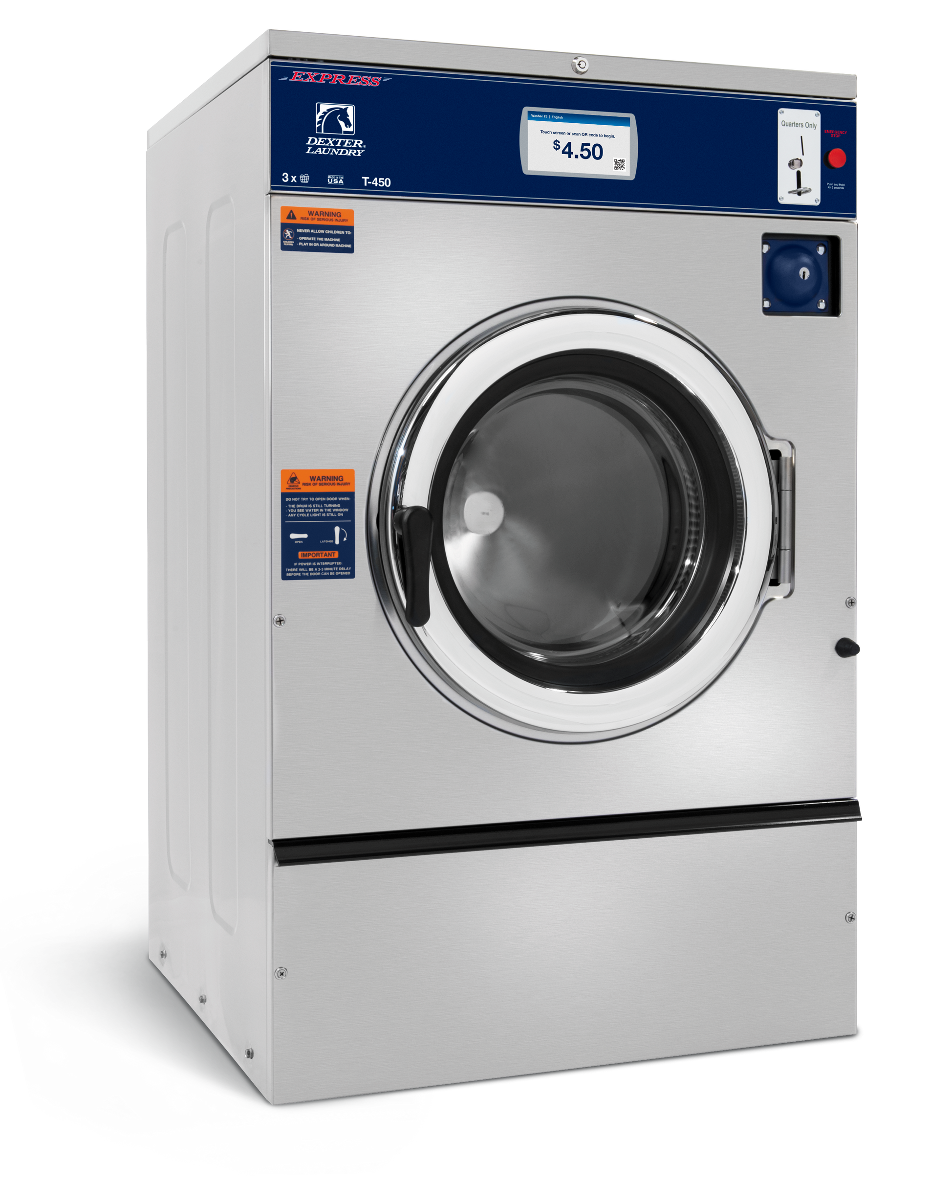 DEXTER X SERIES WASHER - 30LB T‑450 - Onward Laundry