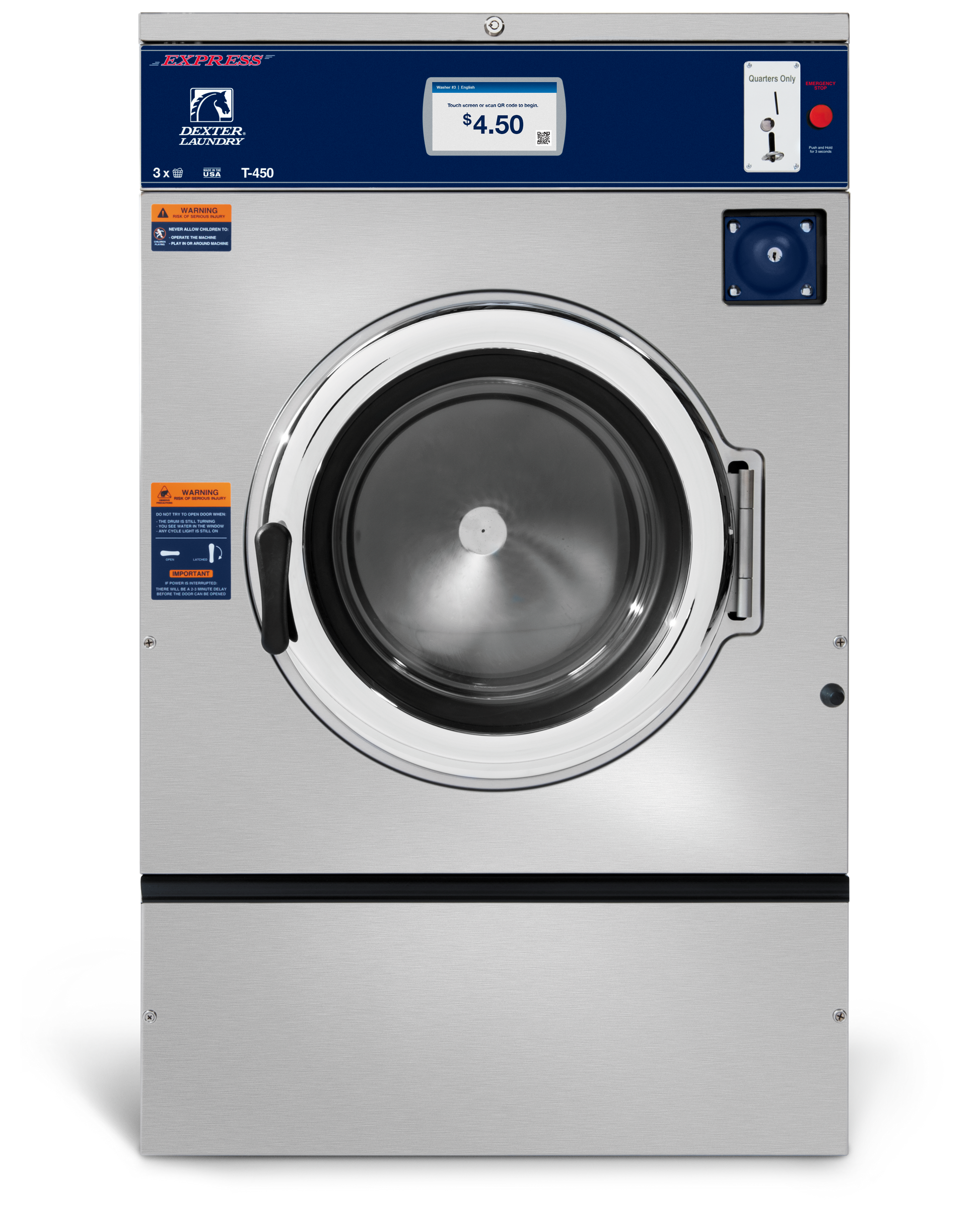 DEXTER X SERIES WASHER - 30LB T‑450 - Onward Laundry