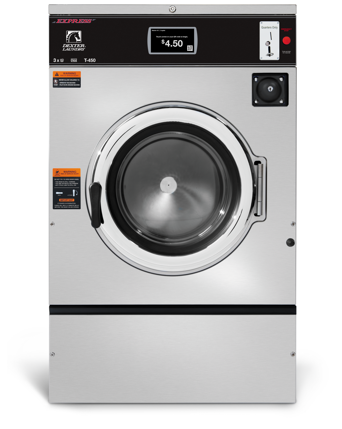 DEXTER X SERIES WASHER - 30LB T‑450 - Onward Laundry