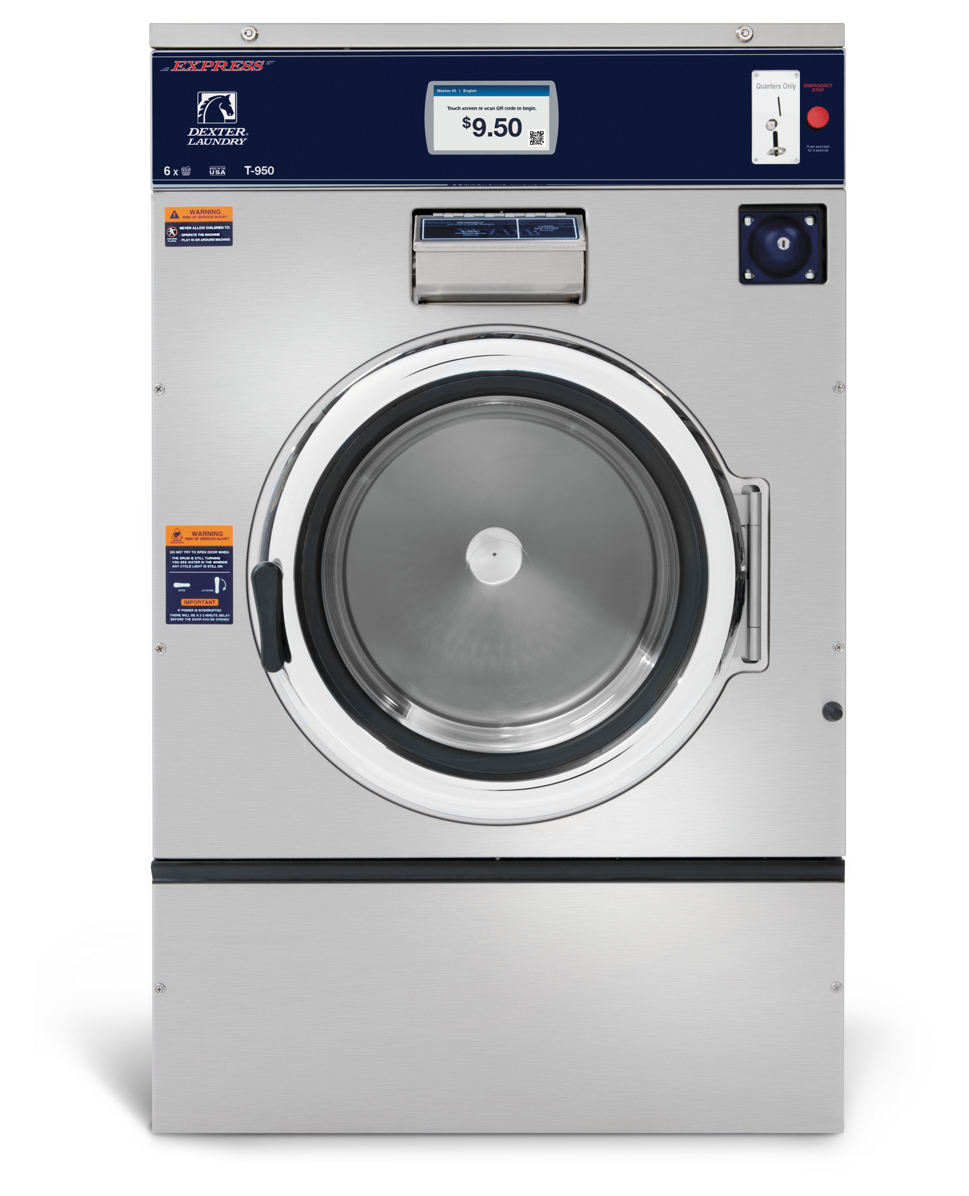 DEXTER X SERIES WASHER - 60LB T‑950 - Onward Laundry