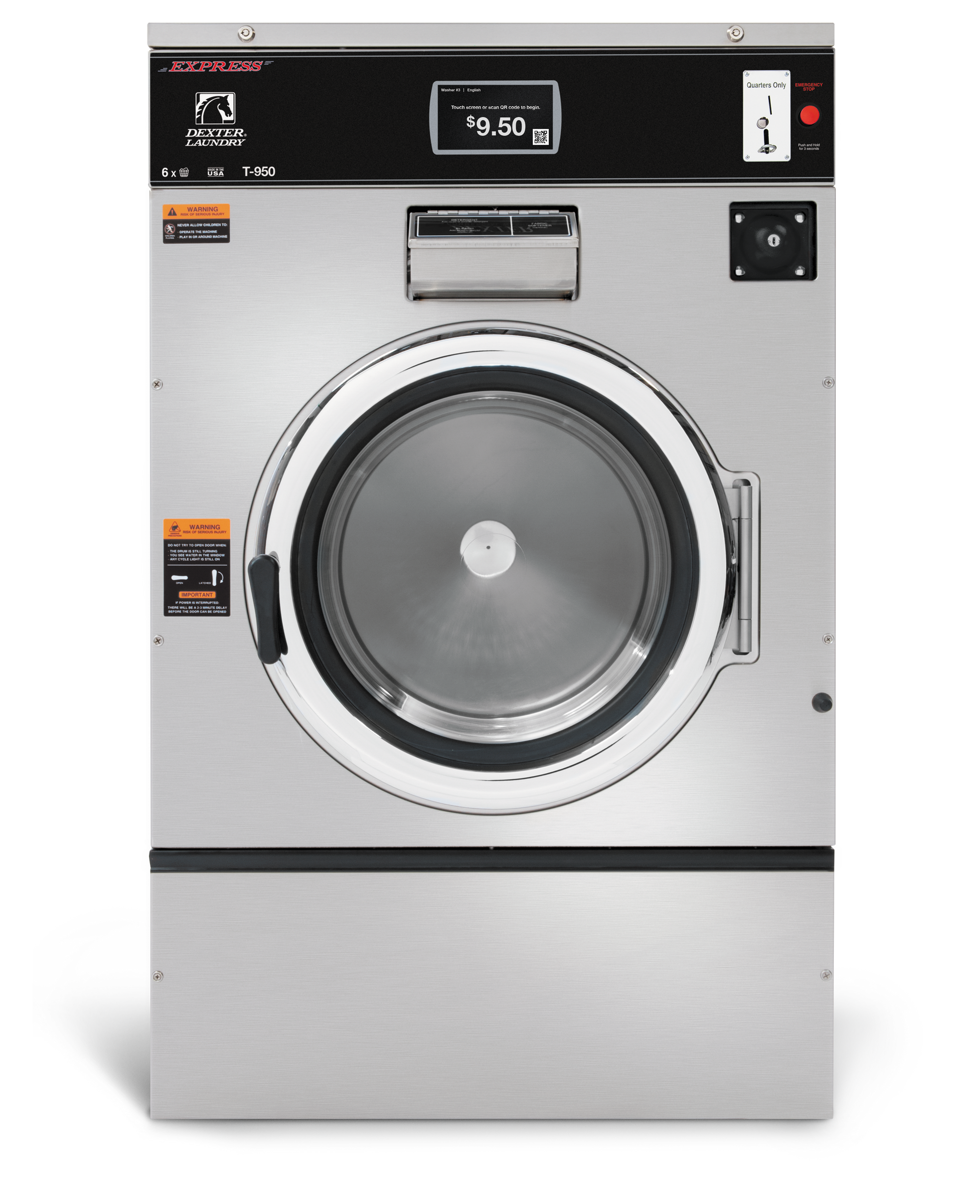 DEXTER X SERIES WASHER - 60LB T‑950