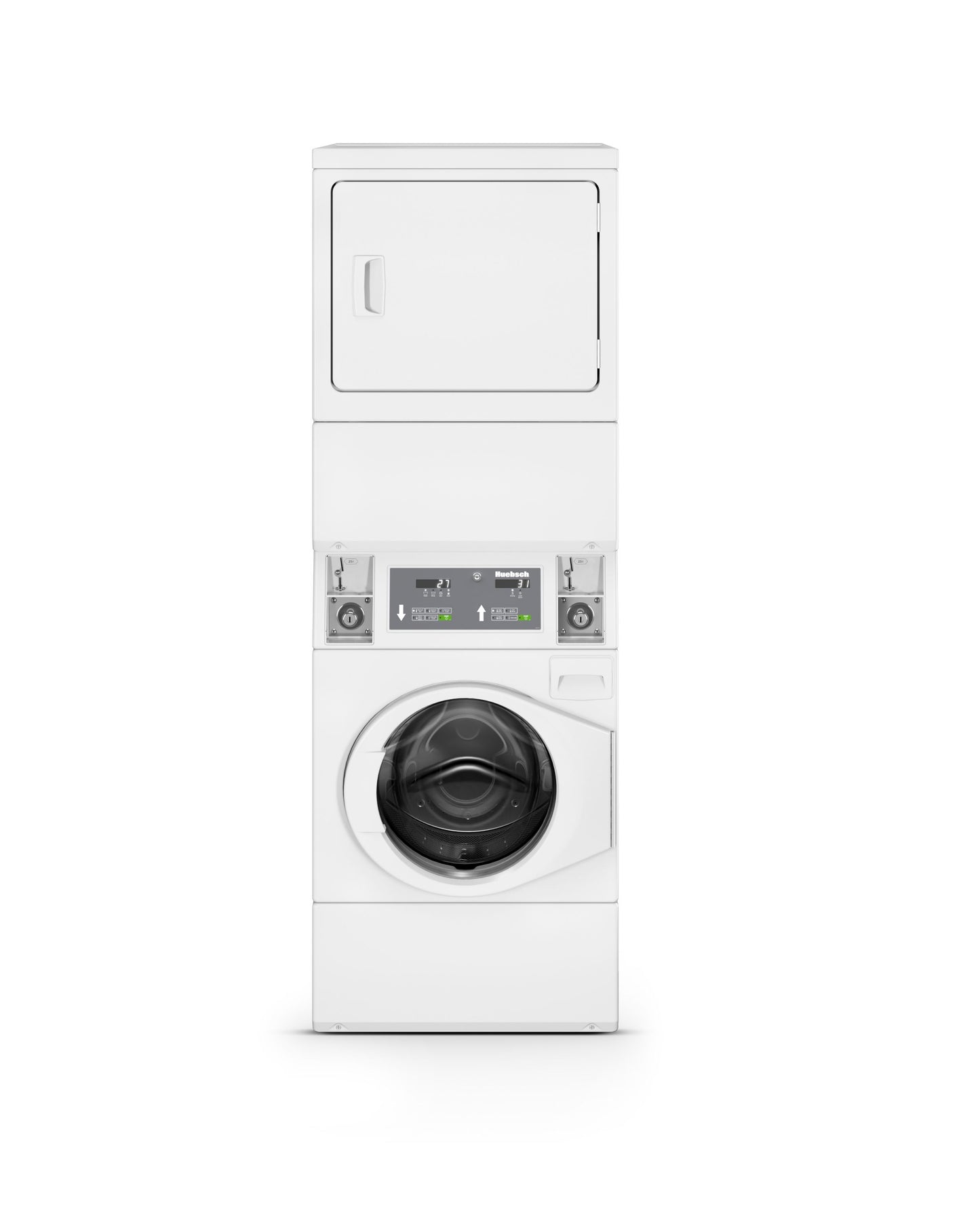 HUEBSCH COIN OPERATED STACK WASHER/DRYER - ELECTRONIC - Onward Laundry