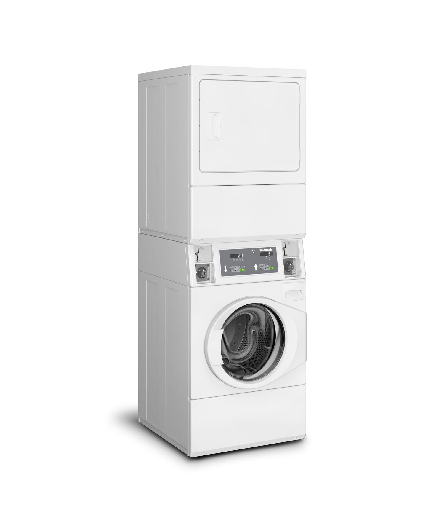 HUEBSCH COIN OPERATED STACK WASHER/DRYER - ELECTRONIC - Onward Laundry