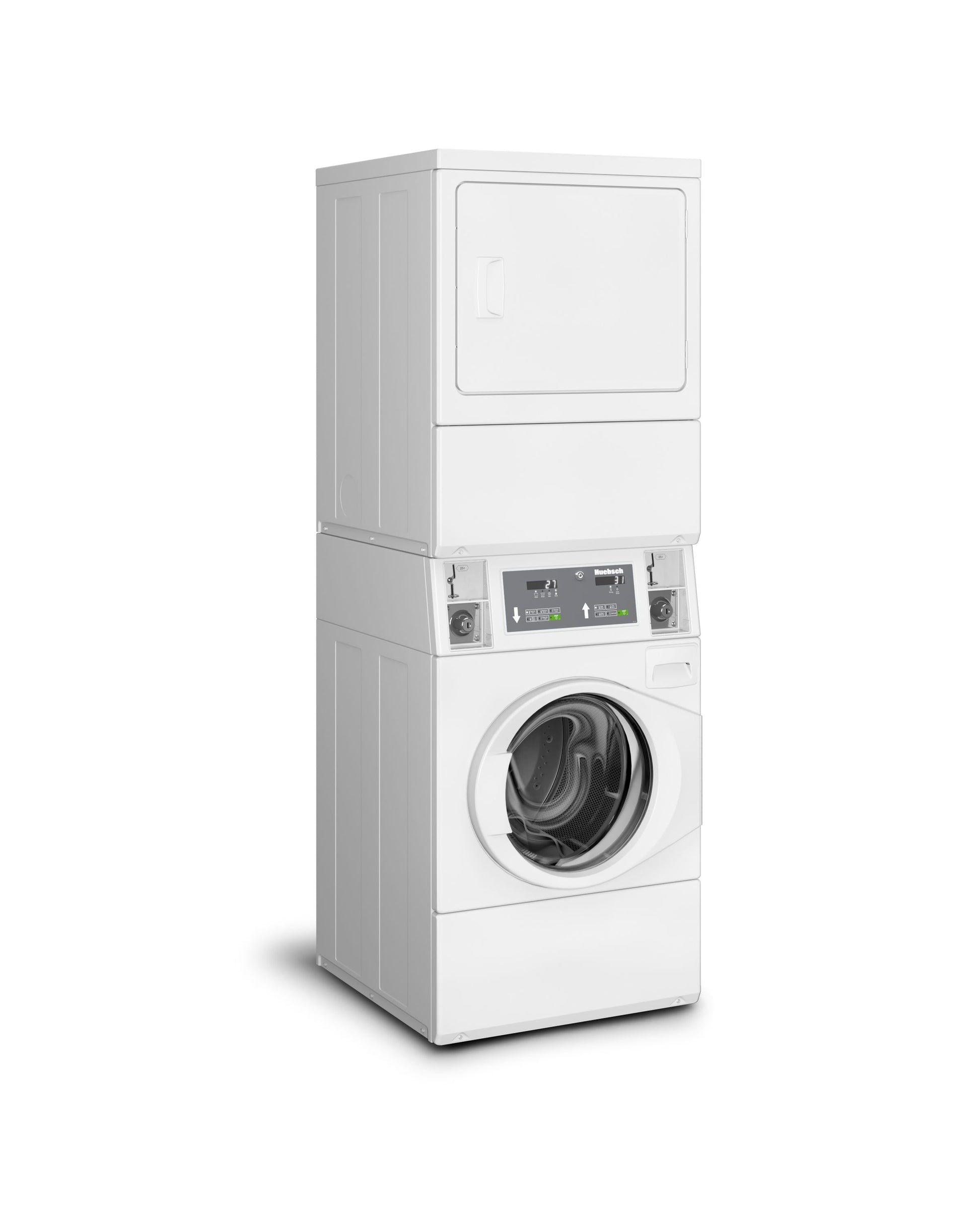 HUEBSCH COIN OPERATED STACK WASHER/DRYER - ELECTRONIC - Onward Laundry