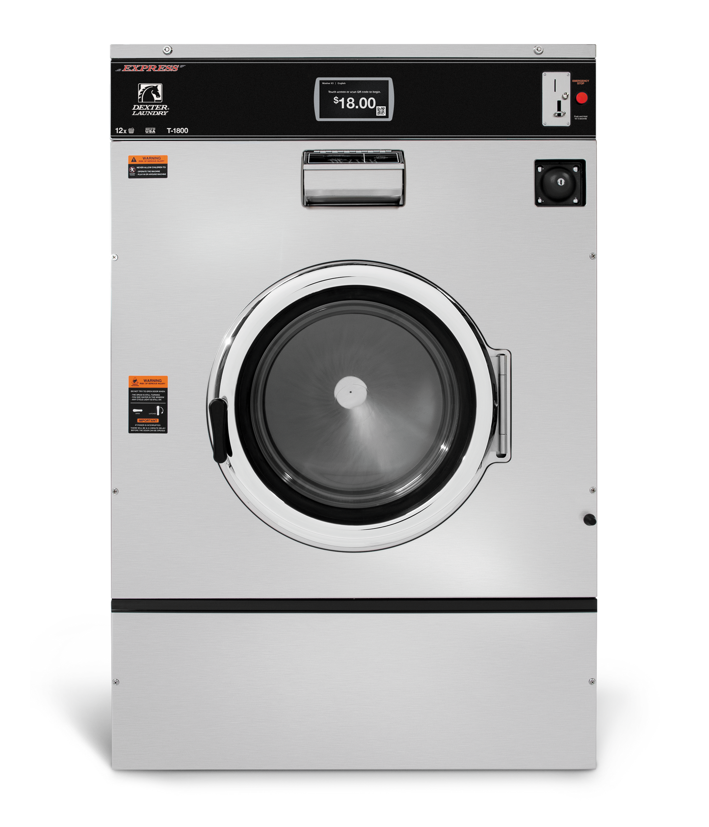 DEXTER X SERIES WASHER - 120LB T‑1800