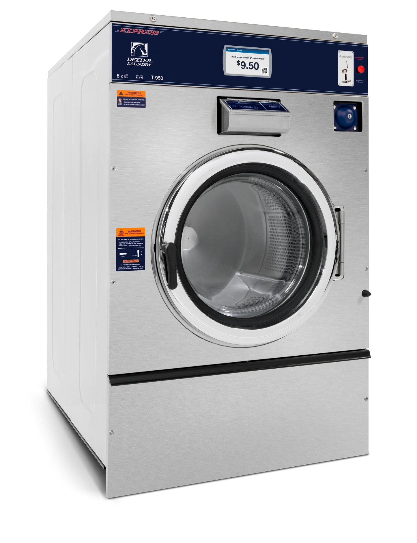 DEXTER X SERIES WASHER - 60LB T‑950