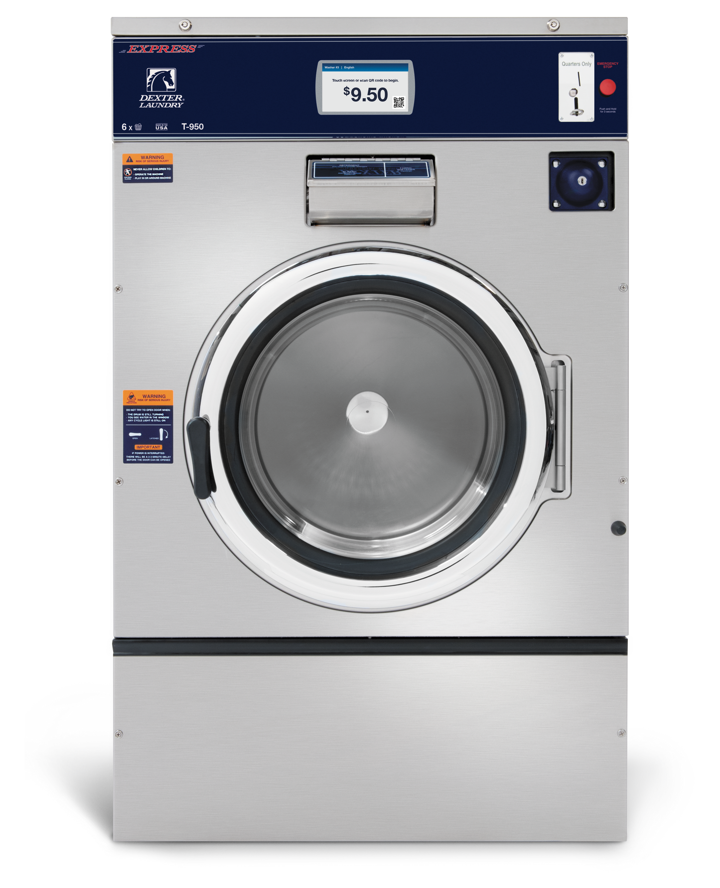 DEXTER X SERIES WASHER - 60LB T‑950